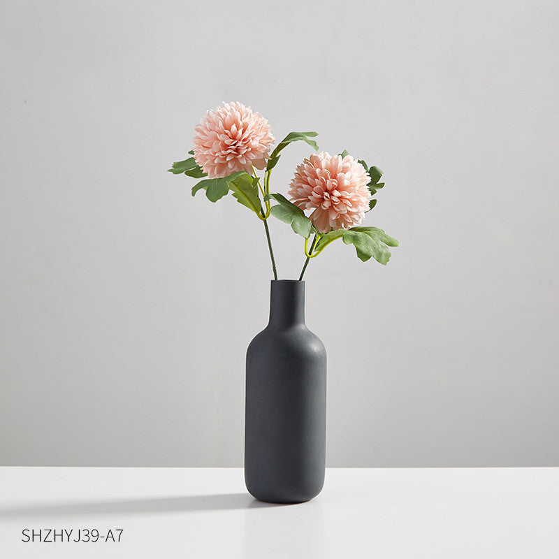 Living Room Dried Flower Flower Arrangement Ceramic Vase